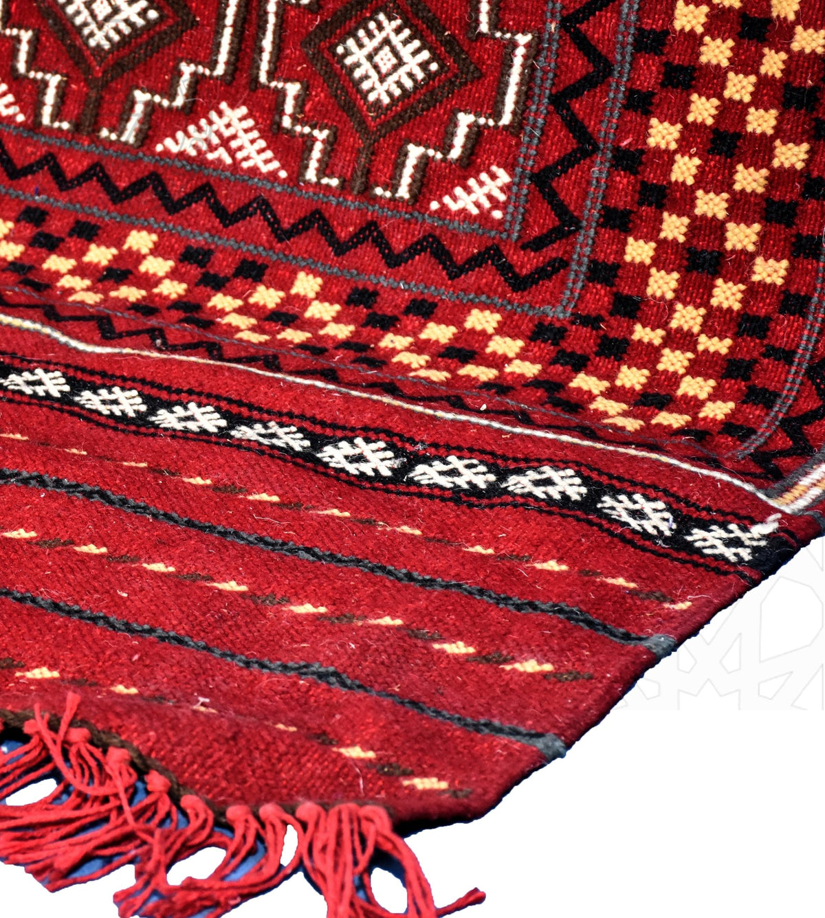 Taznakht Kilim flatweave Moroccan rug - 6.57 x 9.85 ft / 200 x 300 cm - Berbers Market