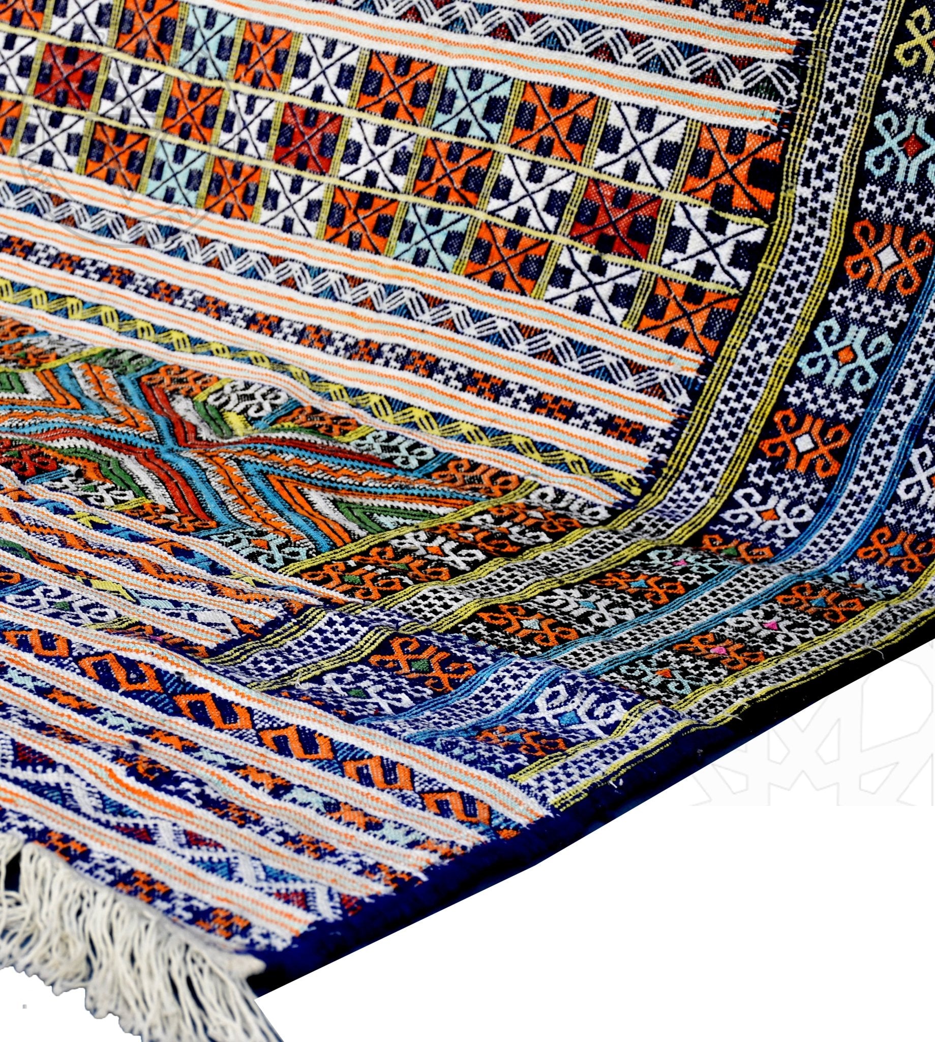 Taznakht Kilim flatweave Moroccan rug - 7.55 x 11.32 ft / 230 x 345 cm - Berbers Market