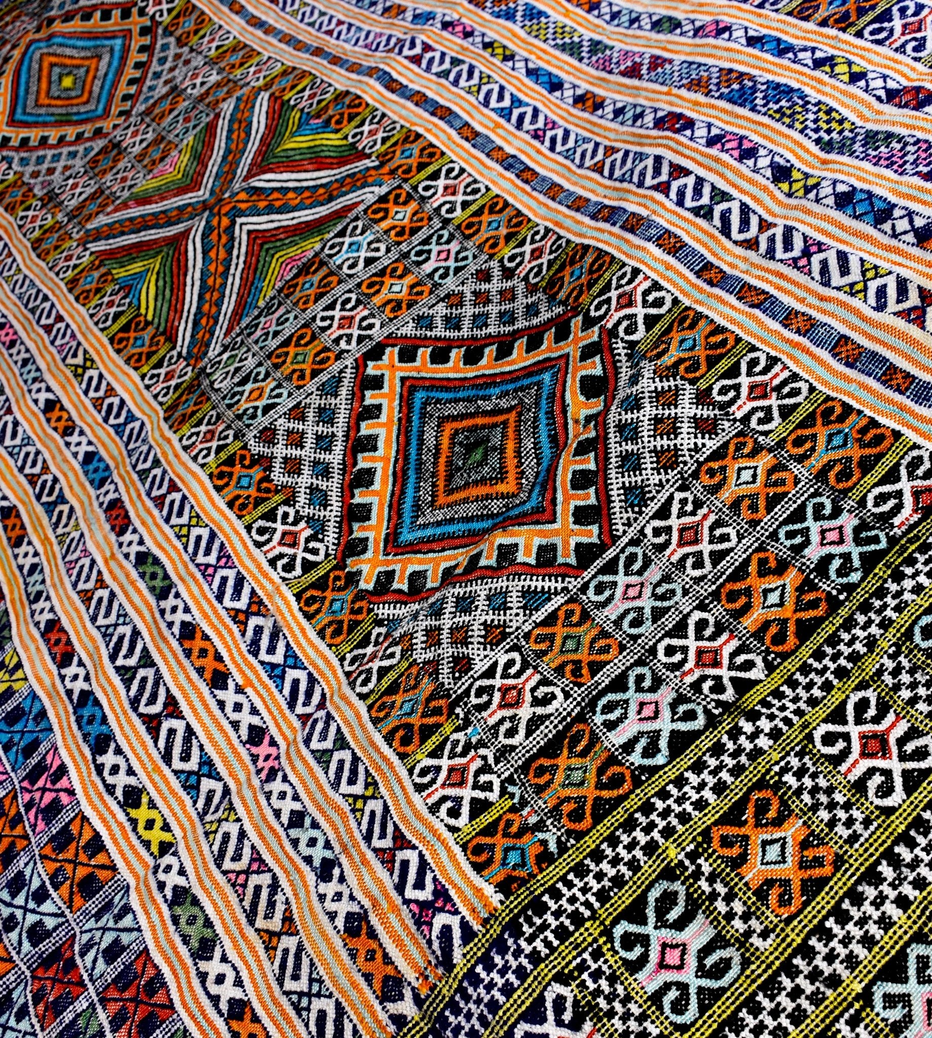 Taznakht Kilim flatweave Moroccan rug - 7.55 x 12.14 ft / 230 x 370 cm - Berbers Market
