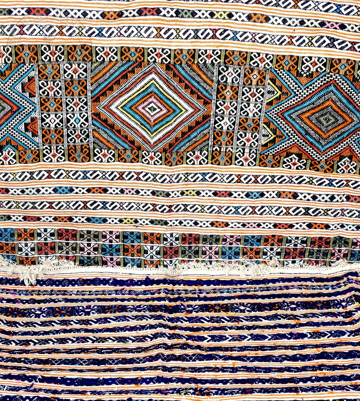 Taznakht Kilim flatweave Moroccan rug - 7.55 x 12.14 ft / 230 x 370 cm - Berbers Market