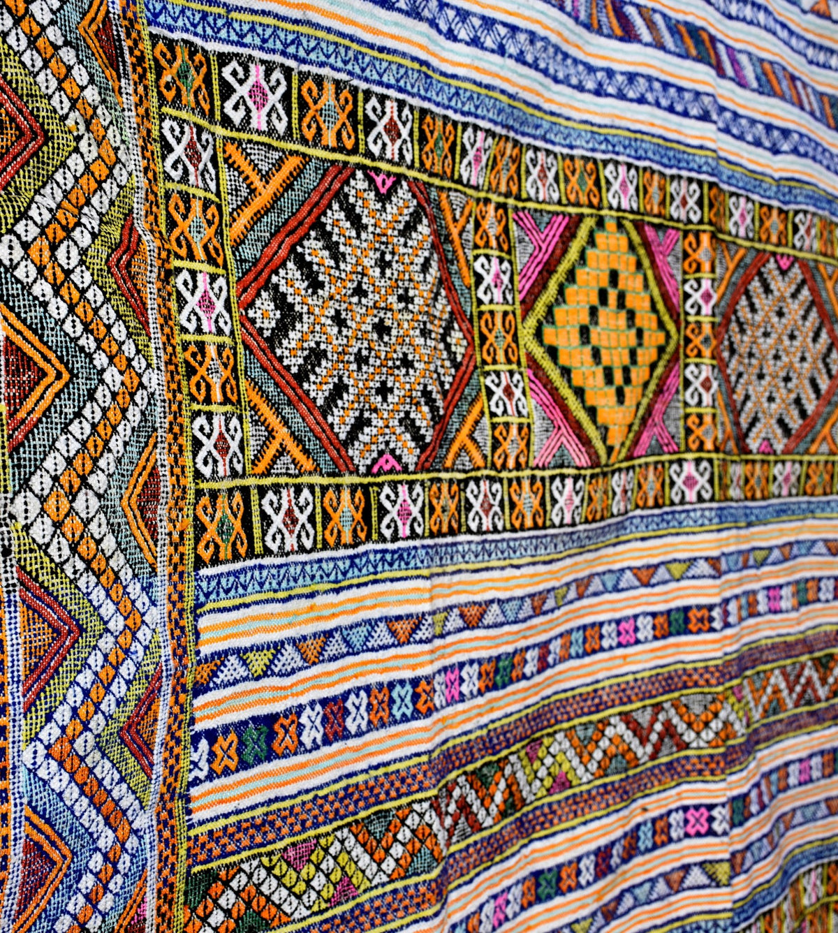 Taznakht Kilim flatweave Moroccan rug - 7.71 x 10.83 ft / 235 x 330 cm - Berbers Market