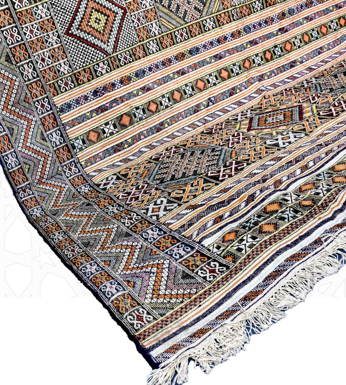 Taznakht Kilim flatweave Moroccan rug - 7.98 x 11.49 ft / 243 x 350 cm - Berbers Market