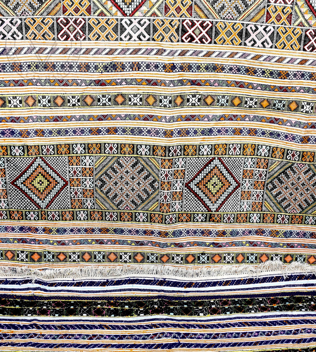 Taznakht Kilim flatweave Moroccan rug - 7.98 x 11.49 ft / 243 x 350 cm - Berbers Market