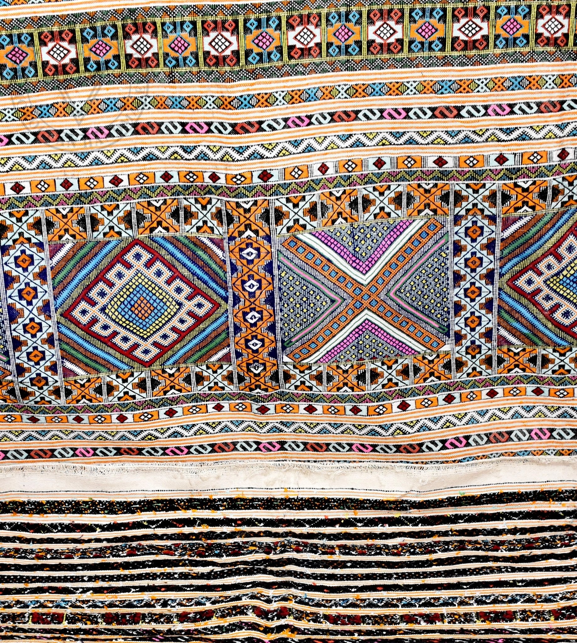 Taznakht Kilim flatweave Moroccan rug - 8.21 x 11.98 ft / 250 x 365 cm - Berbers Market