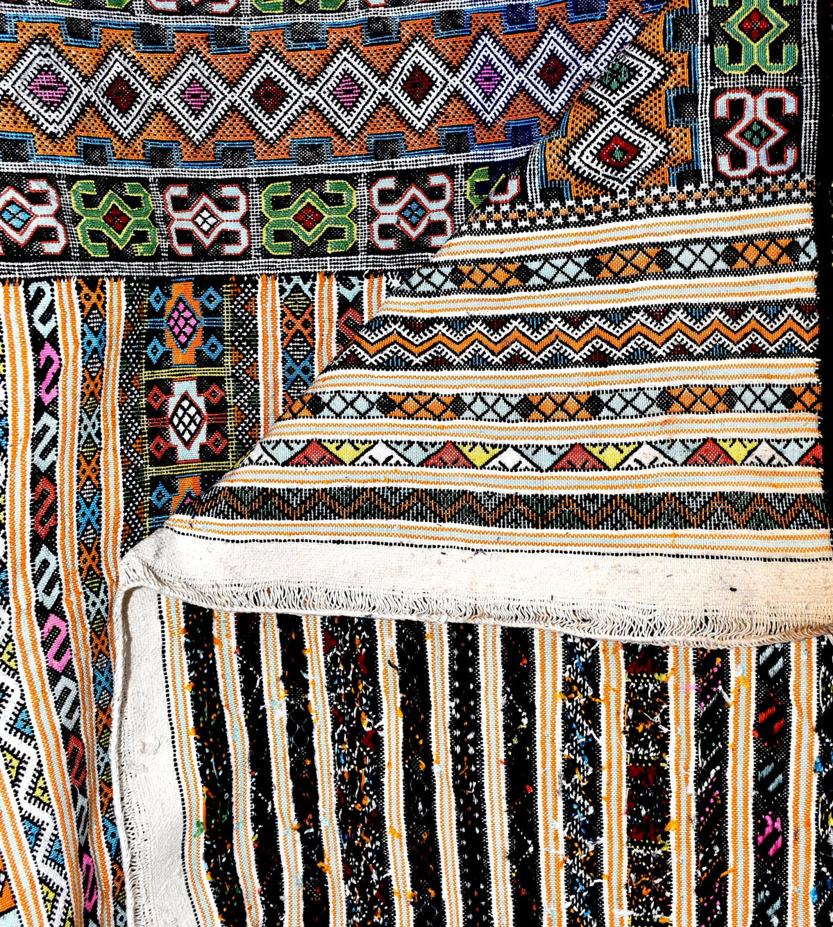 Taznakht Kilim flatweave Moroccan rug - 8.21 x 11.98 ft / 250 x 365 cm - Berbers Market