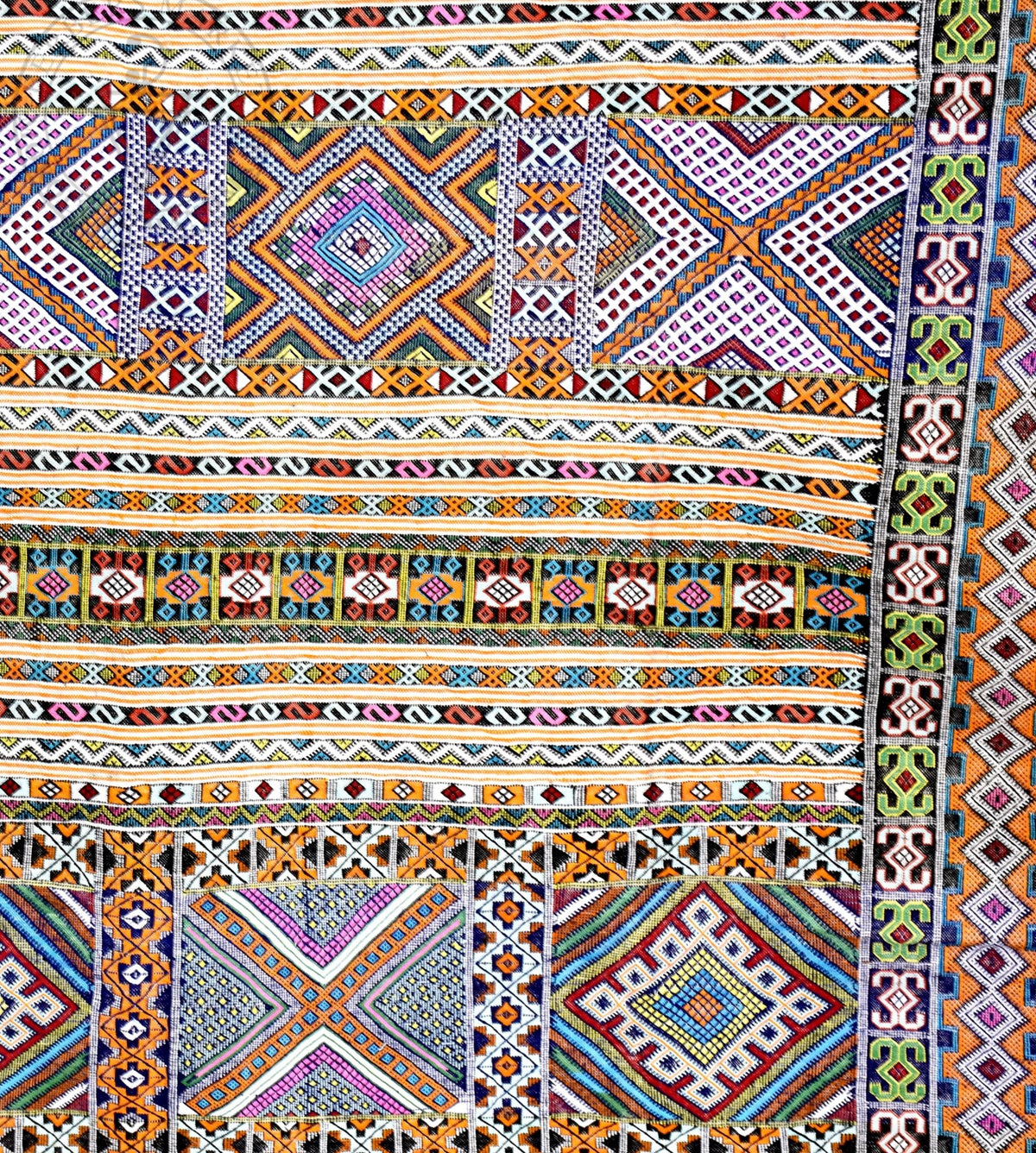 Taznakht Kilim flatweave Moroccan rug - 8.21 x 11.98 ft / 250 x 365 cm - Berbers Market