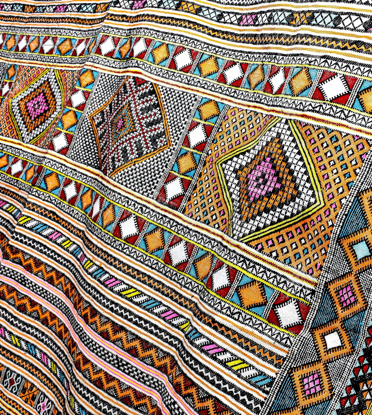 Taznakht Kilim flatweave Moroccan rug - 8.21 x 12.47 ft / 250 x 380 cm - Berbers Market