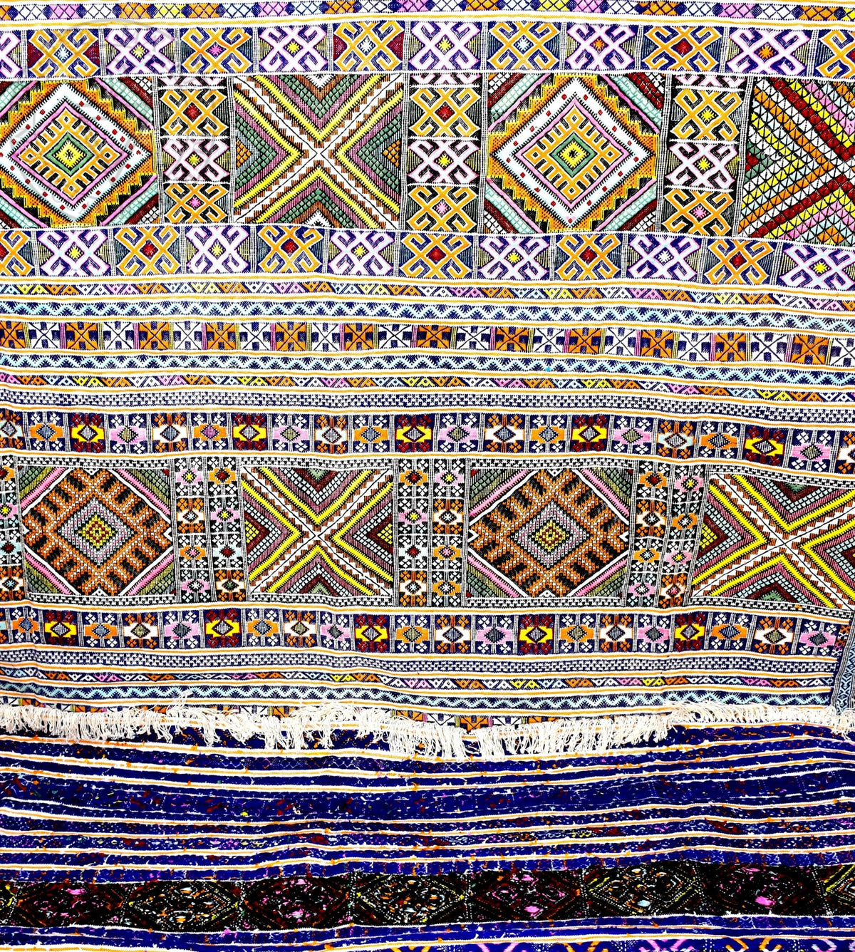 Taznakht Kilim flatweave Moroccan rug - 9.19 x 12.47 ft / 280 x 380 cm - Berbers Market