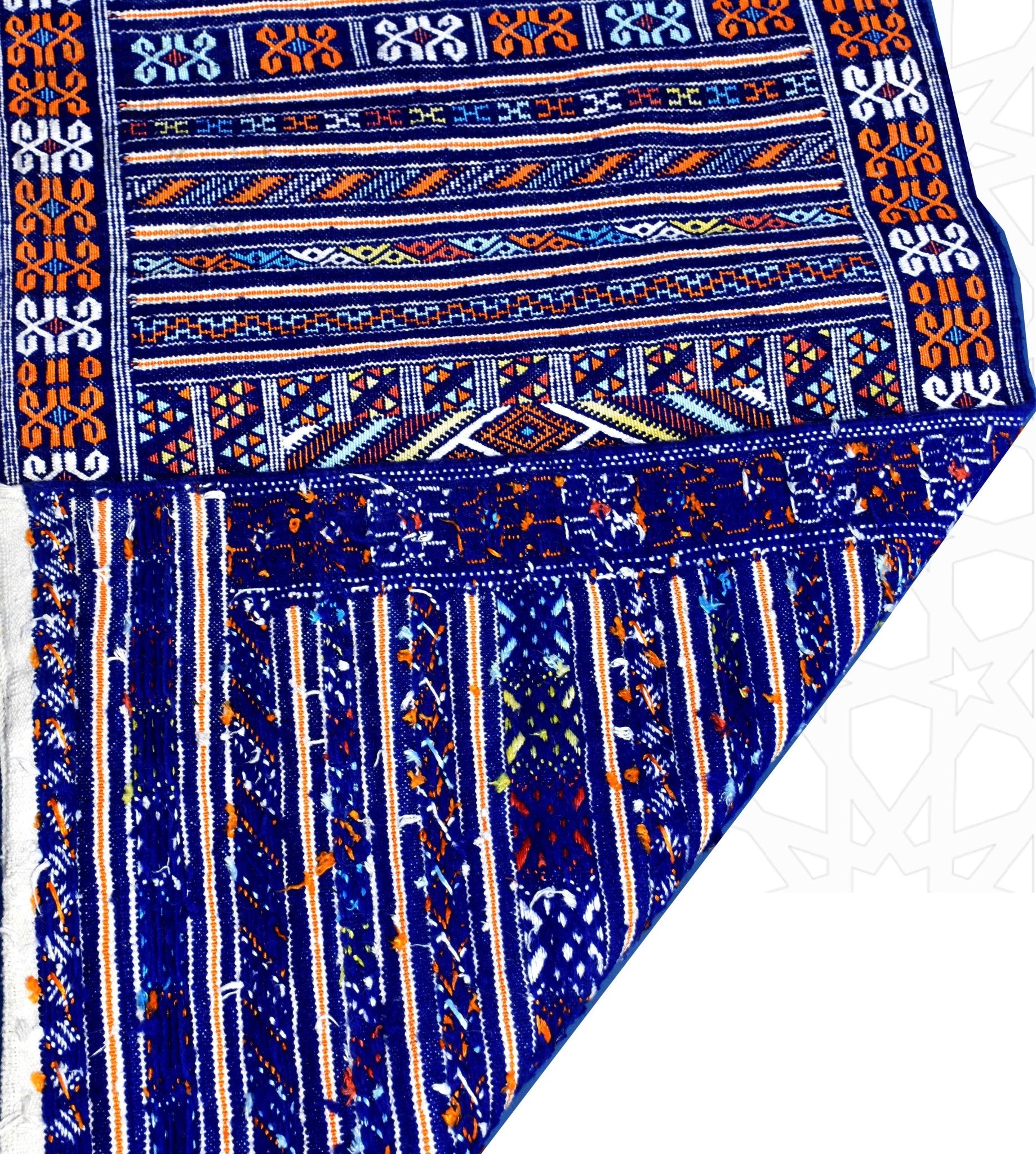 Taznakht Kilim flatweave runner Moroccan rug - 2.3 x 12.64 ft / 70 x 385 cm - Berbers Market
