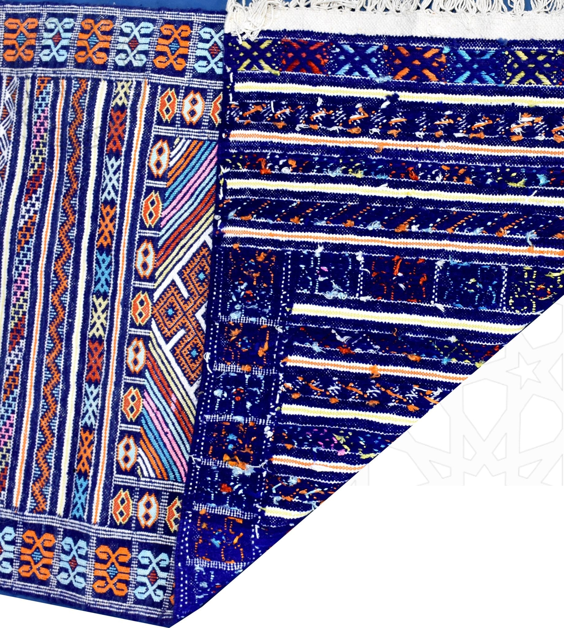 Taznakht Kilim flatweave runner Moroccan rug - 2.47 x 12.31 ft / 75 x 375 cm - Berbers Market