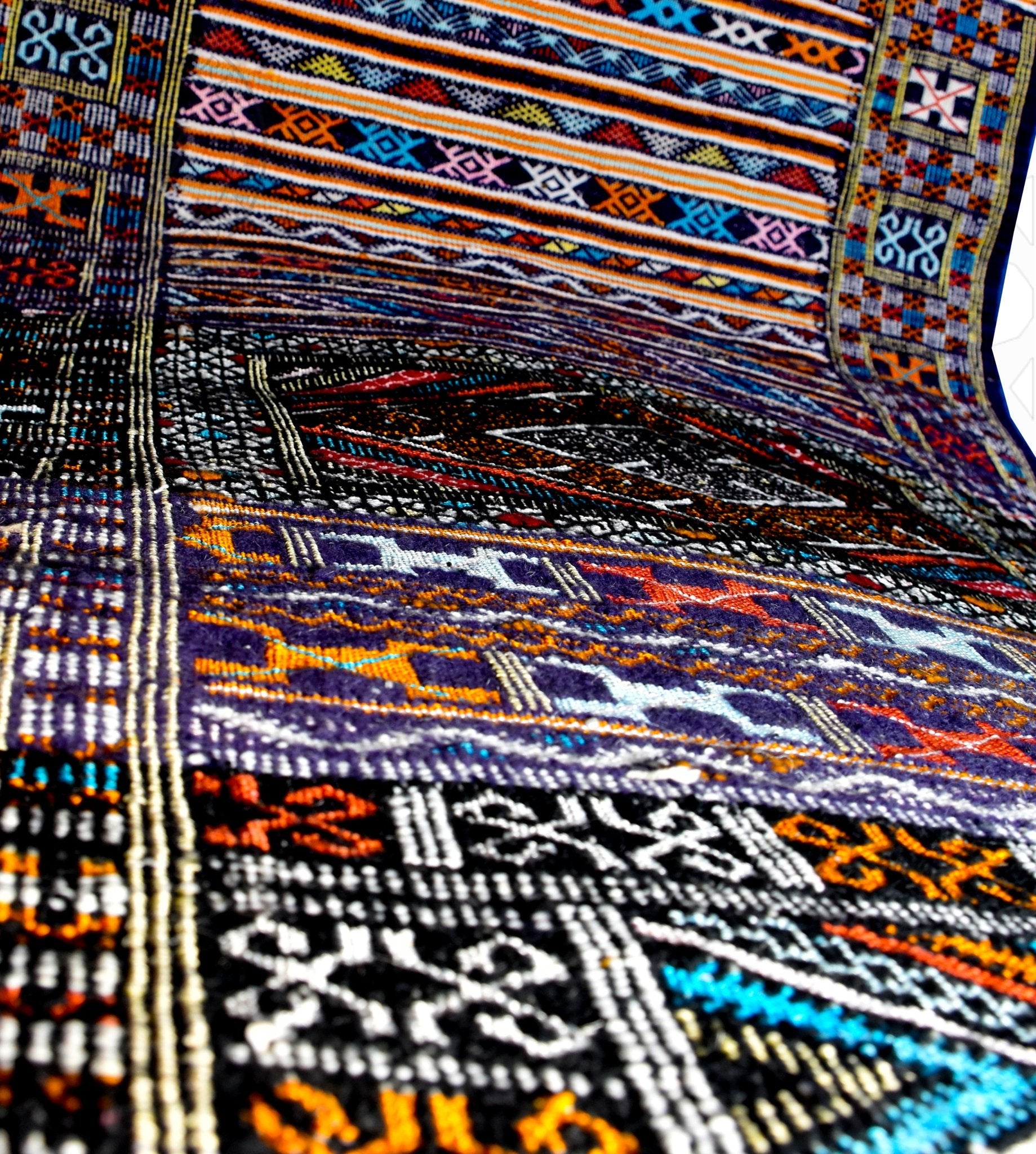 Taznakht Kilim flatweave runner Moroccan rug - 2.63 x 10.18 ft / 80 x 310 cm - Berbers Market