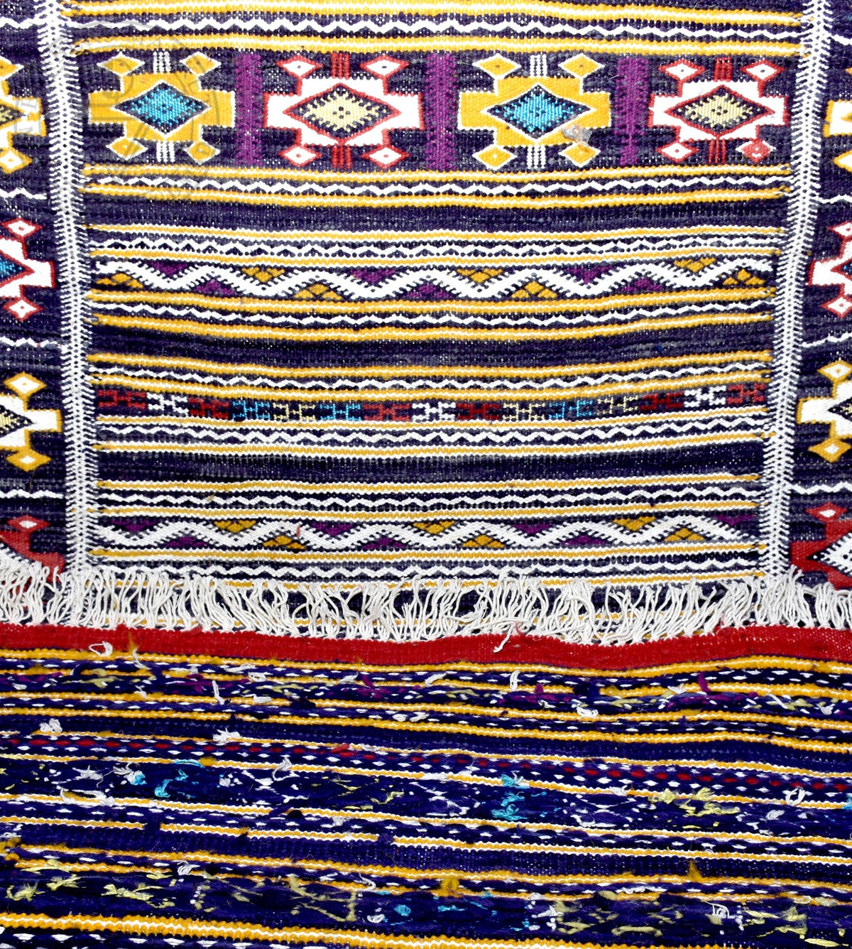 Taznakht Kilim flatweave runner Moroccan rug - 2.63 x 9.85 ft / 80 x 300 cm - Berbers Market