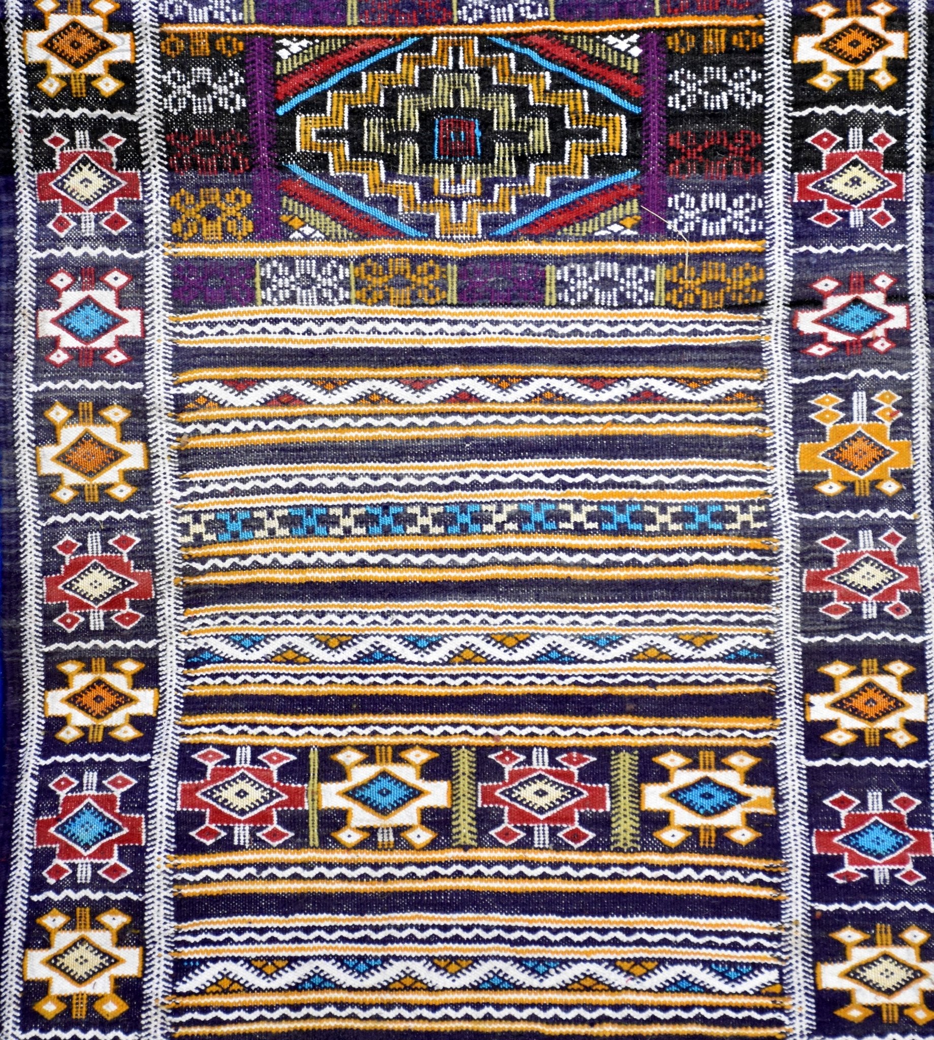 Taznakht Kilim flatweave runner Moroccan rug - 2.63 x 9.85 ft / 80 x 300 cm - Berbers Market