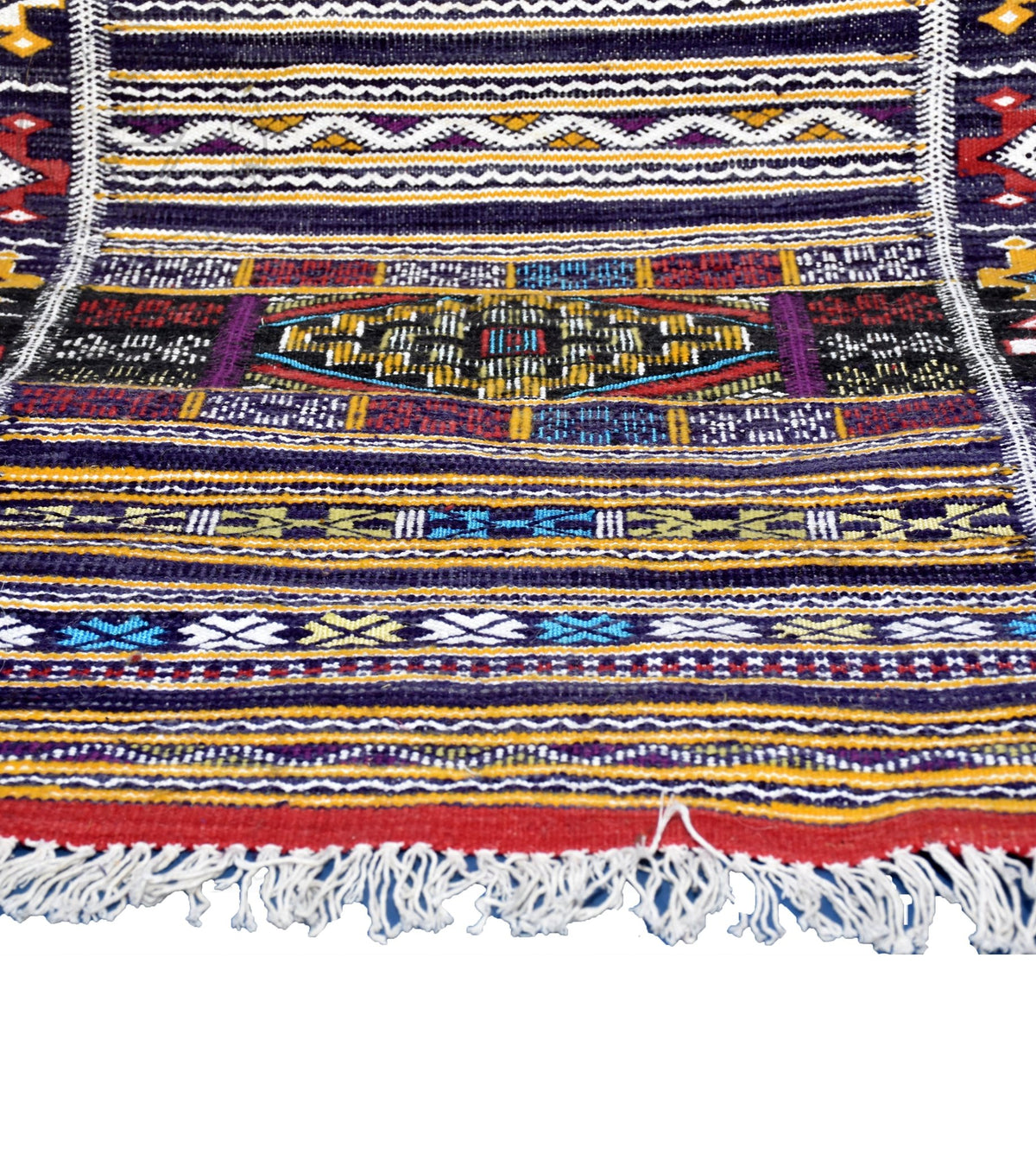 Taznakht Kilim flatweave runner Moroccan rug - 2.63 x 9.85 ft / 80 x 300 cm - Berbers Market